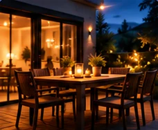 On the terrace